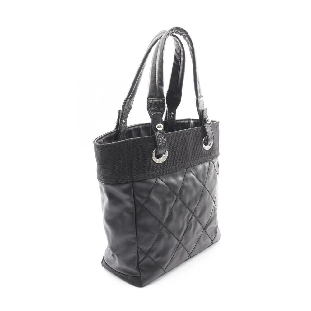 CHANEL Black Leather Tote Bag - Picture 2 of 10